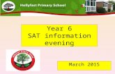 Year 6 SAT information evening March 2015. A little taster!!!!