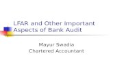 LFAR and Other Important Aspects of Bank Audit Mayur Swadia Chartered Accountant.