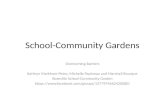 School-Community Gardens Overcoming Barriers Kathryn Markham-Petro; Michelle Papineau and Marshall Bourque Roseville School-Community Garden