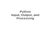 Python Input, Output, and Processing. Topics Designing a Program Input, Processing, and Output Displaying Output with print Function Comments Variables.