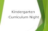 1 Kindergarten Curriculum Night. Kindergarten Team  Tanya Dickson  Karen Tullo  Brittany Watkins  Carla Fisher 2.