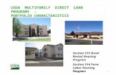 USDA MULTIFAMILY DIRECT LOAN PROGRAMS – PORTFOLIO CHARACTERISTICS 1 Section 515 Rural Rental Housing Program Section 514 Farm Labor Housing Program Feb.