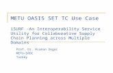 ISURF -An Interoperability Service Utility for Collaborative Supply Chain Planning across Multiple Domains Prof. Dr. Asuman Dogac METU-SRDC Turkey METU.