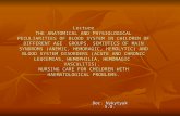 Lecture THE ANATOMICAL AND PHYSIOLOGICAL PECULIARITIES OF BLOOD SYSTEM IN CHILDREN OF DIFFERENT AGE GROUPS. SEMIOTICS OF MAIN SYNDROMS (ANEMIC, HEMORAGIC,