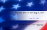 National Coalition for Homeless Veterans Webinar Series   â€œStand Down Developmentâ€‌ March 3, 2014