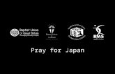 Pray for Japan. On the afternoon of Friday 11 March, an earthquake of magnitude 8.9 struck off Japan’s north east coast.