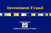 Investment Fraud Americans lose an estimated each year to investment fraud $40 billion.
