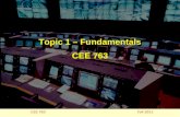 1 CEE 763 Fall 2011 Topic 1 – Fundamentals CEE 763.
