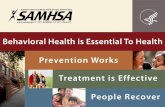 BEHAVIORAL HEALTH AND JUSTICE INVOLVED POPULATIONS Pamela S. Hyde, J.D. SAMHSA Administrator National Leadership Forum on Behavioral Health/Criminal Justice.