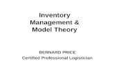 BERNARD PRICE Certified Professional Logistician Inventory Management & Model Theory.