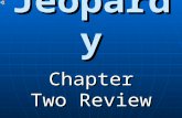 Jeopardy Chapter Two Review Section 2.1 : Conditional Statements.