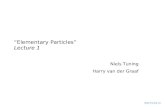 Niels Tuning (1) “Elementary Particles” Lecture 1 Niels Tuning Harry van der Graaf.