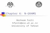 Chapter 6: N-GRAMS Heshaam Faili hfaili@ece.ut.ac.ir University of Tehran.