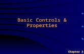 Basic Controls & Properties Chapter 2. Overview u VB-IDE u Basic Controls  Command Button  Label  Text Box  Picture Box u Program Editor  Setting.