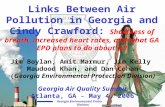 Georgia Environmental Protection Division Links Between Air Pollution in Georgia and Cindy Crawford: Shortness of breath, increased heart rates, and what.