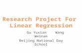 Gu Yuxian Wang Weinan Beijing National Day School.