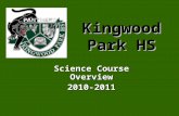 Kingwood Park HS Science Course Overview 2010-2011.