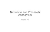 Networks and Protocols CE00997-3 Week 7a. Network technologies 1 st & 2 nd generation GSM.