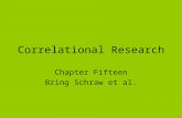 Correlational Research Chapter Fifteen Bring Schraw et al.