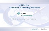 USM, Inc. Traveler Training Manual Online Booking Tool Training.