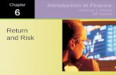 Chapter 6 Return and Risk Lawrence J. Gitman Jeff Madura Introduction to Finance.