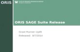 ORIS ORIS SAGE Suite Release Grant Runner Uplift Released: 8/7/2014.