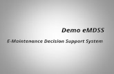 Demo eMDSS E-Maintenance Decision Support System.