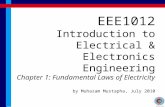 EEE1012 Introduction to Electrical & Electronics Engineering Chapter 1: Fundamental Laws of Electricity by Muhazam Mustapha, July 2010.