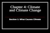 Chapter 4: Climate and Climate Change Section 1: What Causes Climate.