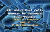 Microbial Fuel Cells Powered by Geobacter sulfurreducens Ihsan Tria Pramanda 10605103 BM 3204 Bacteriology.