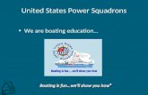 United States Power Squadrons We are boating education