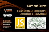 DOM and Events Document Object Model (DOM) Events Handling in JavaScript Svetlin Nakov Technical Trainer  Software University .