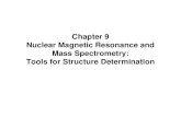 Chapter 9 Nuclear Magnetic Resonance and Mass Spectrometry: Tools for Structure Determination.