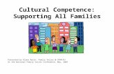 Cultural Competence: Supporting All Families Presented by Diana Autin, Family Voices @ SPAN-NJ At the National Family Voices Conference, May, 2007.