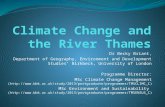 Dr Becky Briant, Department of Geography, Environment and Development Studies’ Birkbeck, University of London Programme Director: MSc Climate Change Management.