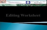 Definition  Components  Advantages  Limitations Contents  Meaning of Editing Meaning of Editing  Editing Cell Contents Editing Cell Contents