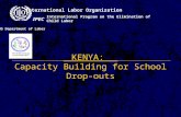 KENYA: Capacity Building for School Drop-outs International Program on the Elimination of Child Labor US Department of Labor International Labor Organization.