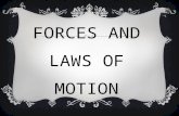 FORCES AND LAWS OF MOTION. FORCE EXAMPLES OF FORCES: Close rangeLong Range Pulling the handle of the door Pushing a stroller Hitting a tennis ball with.