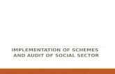 IMPLEMENTATION OF SCHEMES AND AUDIT OF SOCIAL SECTOR.
