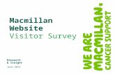 Macmillan Website Visitor Survey Research & Insight June 2014.