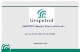 UNIPETROL Group – Financial Results for the period of 01.07- 30.09.2005 November 2005.