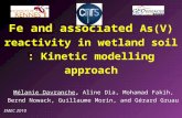 Fe and associated As(V) reactivity in wetland soil : Kinetic modelling approach Mélanie Davranche, Aline Dia, Mohamad Fakih, Bernd Nowack, Guillaume Morin,