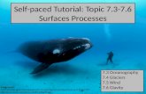 7.3 Oceanography 7.4 Glaciers 7.5 Wind 7.6 Glavity Self-paced Tutorial: Topic 7.3-7.6 Surfaces Processes Image source: