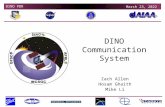 DINO PDR 17 October 2015 DINO Communication System Zach Allen Hosam Ghaith Mike Li.