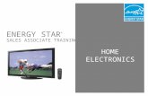 1 HOME ELECTRONICS ENERGY STAR ® SALES ASSOCIATE TRAINING.
