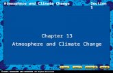 Atmosphere and Climate ChangeSection 1 Chapter 13 Atmosphere and Climate Change.