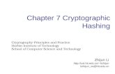 Chapter 7 Cryptographic Hashing Cryptography-Principles and Practice Harbin Institute of Technology School of Computer Science and Technology Zhijun Li.
