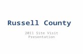 Russell County 2011 Site Visit Presentation. 2008 Baseline 30-Day Use.
