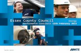 Essex County Council Energy Performance Contracts 13th February 2013.