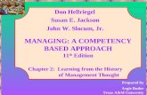 Chapter 2: Learning from the History of Management Thought Don Hellriegel Susan E. Jackson John W. Slocum, Jr. MANAGING: A COMPETENCY BASED APPROACH 11.